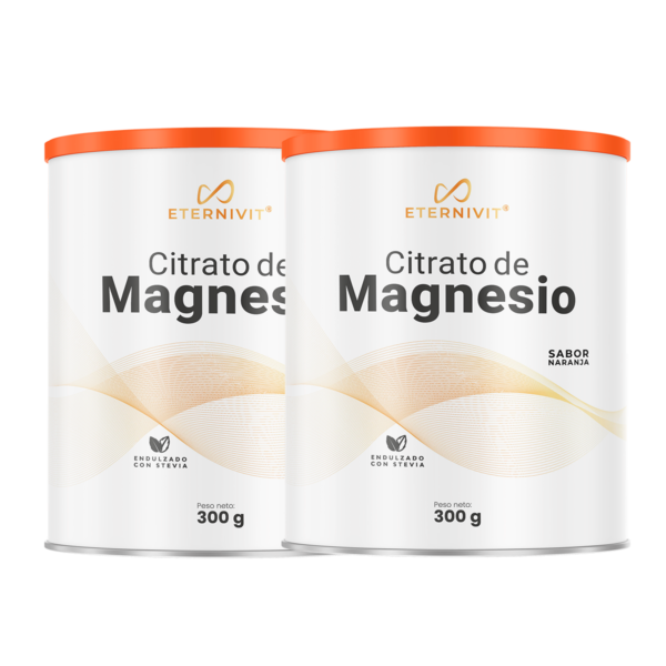 Pack x2 Citrato de Magnesio 300g sabor naranja